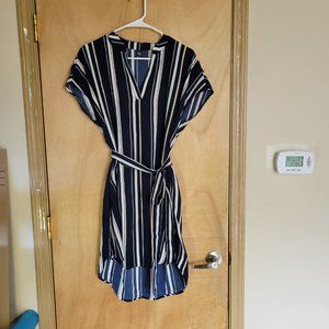 💚Shein 0XL Tunic Top Navy White striped